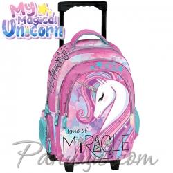 Unicorn Miracle Ученическа раница на колела 231251 Graffiti SA